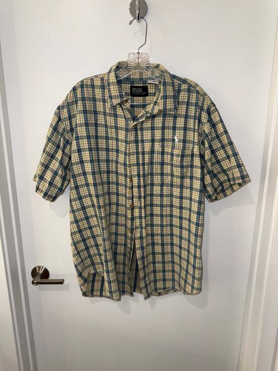 Polo Ralph Lauren Other - Vintage 90s Polo Ralph Lauren Vintage Plaid Short Sleeve Button-Down Shirt